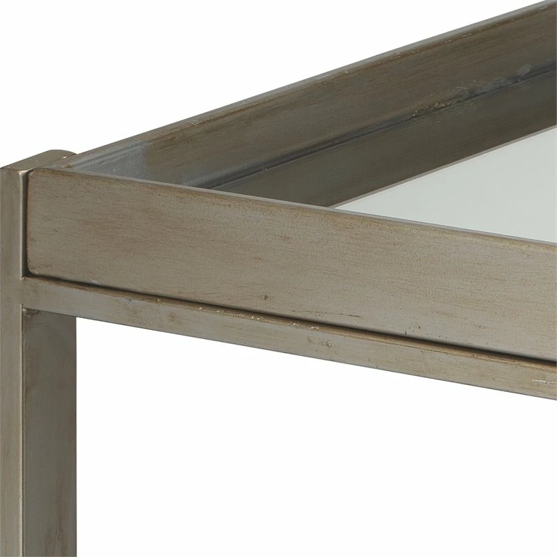 Promo π J&D Designs Stella Metal Bar Cart With Beveled Mirror In Silver/Champagne Gold π₯° 2 Promo π J&D Designs Stella Metal Bar Cart With Beveled Mirror In Silver/Champagne Gold π₯° - Image 2