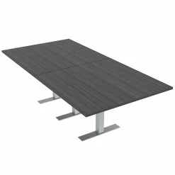 Best Pirce 😀 Skutchi Designs Inc Large 8' Rectangular Conference Table 8 Person Metal T Bases Asian Night ❤️