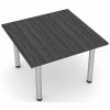 Flash Sale 👍 Skutchi Designs Inc 4 Person Square Conference Table W/Post Legs Harmony Series 46" Asian Night 🤩