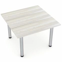 Best Pirce 🧨 Skutchi Designs Inc 4 Person Square Conference Table W/Post Legs Harmony Series 46" Sea Salt 💯