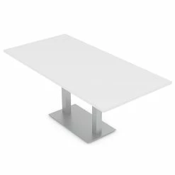 Best Pirce ๐ Skutchi Designs Inc Rectangle 4 Person Conference Table Laminate Top Square Base 36X60 White ๐