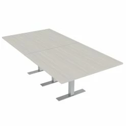 Flash Sale 🧨 Skutchi Designs Inc Large 8' Rectangular Conference Table 8 Person Metal T Bases Sea Salt 😉