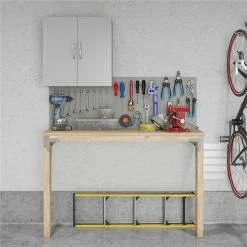 Discount ⭐ Pemberly Row Transitional 24" Wall Cabinet In Dove Gray 😉 -Guest Chairs Sales 2468810 3 L