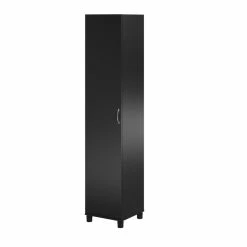 Budget 💯 Pemberly Row Transitional 16" Utility Storage Cabinet In Black 😀