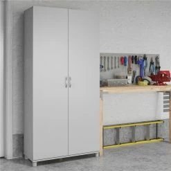 Brand new 💯 Pemberly Row Transitional 36" Utility Storage Cabinet In Dove Gray 🛒 -Guest Chairs Sales 2468830 4 L