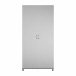 Brand new 💯 Pemberly Row Transitional 36" Utility Storage Cabinet In Dove Gray 🛒 -Guest Chairs Sales 2468830 6 L