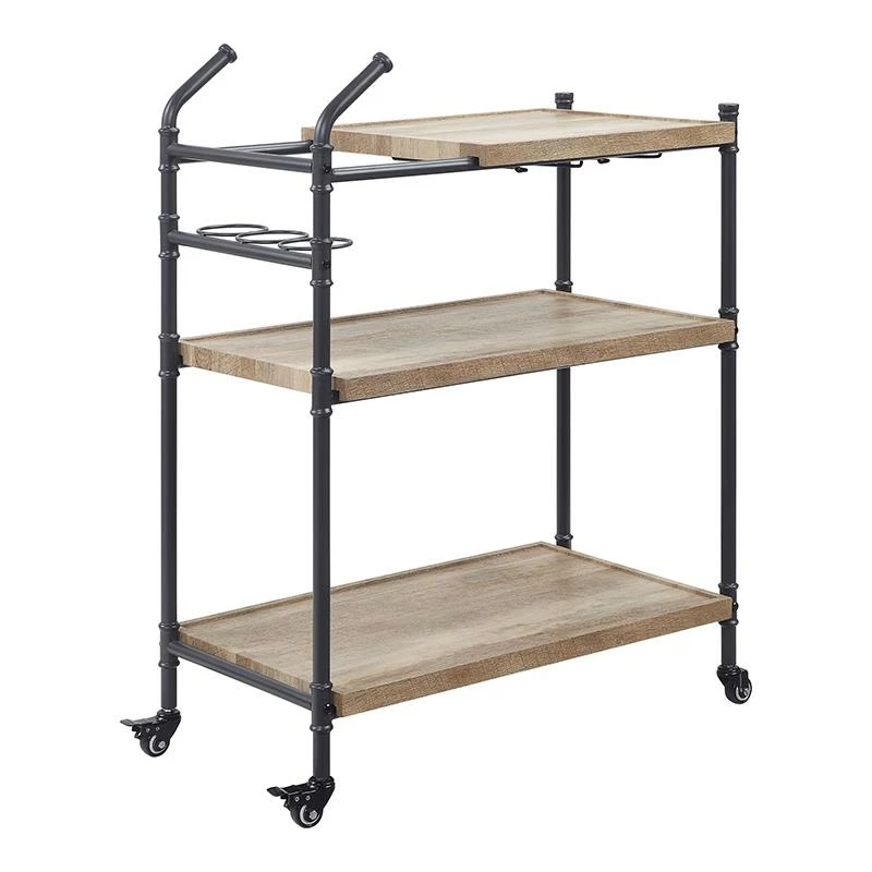 Best deal π ACME Furniture ACME Brantley Serving Cart In Oak And Sandy Black βοΈ 1 Best deal π ACME Furniture ACME Brantley Serving Cart In Oak And Sandy Black βοΈ