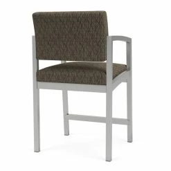 Outlet ✨ Lesro Lenox Steel Modern Fabric Hip Chair In Silver/Adler Peppercorn 💯 -Guest Chairs Sales 2473171 2 L
