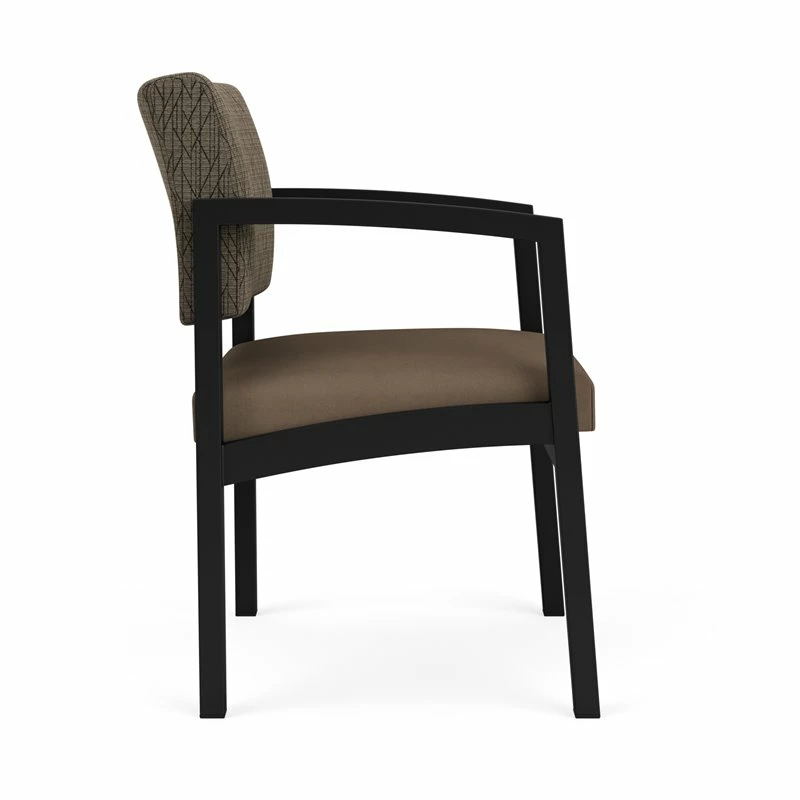 Best Pirce ๐ Lesro Lenox Steel Fabric Guest Chair In Black/Adler Peppercorn/Castillo Quarry ๐ 2 Best Pirce ๐ Lesro Lenox Steel Fabric Guest Chair In Black/Adler Peppercorn/Castillo Quarry ๐ - Image 2