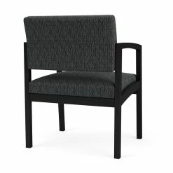 Best Pirce 🔔 Lesro Lenox Steel Fabric Oversize Guest Chair In Black/Adler Nocturnal ✨ -Guest Chairs Sales 2473202 2 L