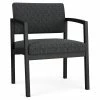 Best Pirce 🔔 Lesro Lenox Steel Fabric Oversize Guest Chair In Black/Adler Nocturnal ✨