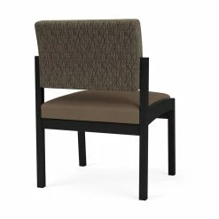 Best Pirce 🔔 Lesro Lenox Steel Armless Guest Chair In Black/Adler Peppercorn/Castillo Quarry 🎁 -Guest Chairs Sales 2473279 2 L