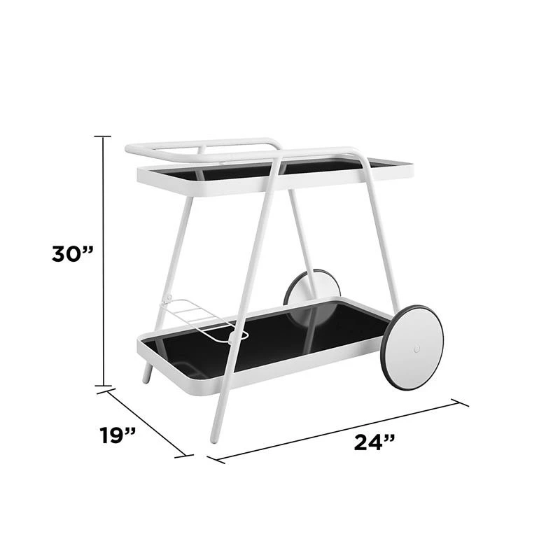 Cheapest ๐ COSCO Novogratz Poolside Collection Barbie Outdoor Bar Cart In White โจ 7 Cheapest ๐ COSCO Novogratz Poolside Collection Barbie Outdoor Bar Cart In White โจ - Image 7