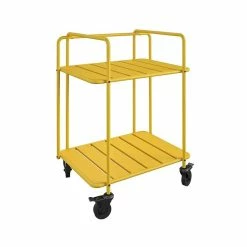 Cheap 🛒 COSCO Novogratz Poolside Gossip Collection Penelope Outdoor/Indoor Cart In Yellow 🔥 -Guest Chairs Sales 2474352 8 L