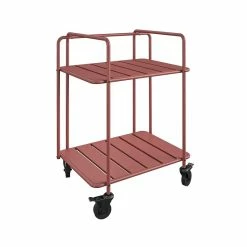 Top 10 🧨 COSCO Novogratz Poolside Gossip Collection Penelope Outdoor/Indoor Cart In Persimmon 🔥