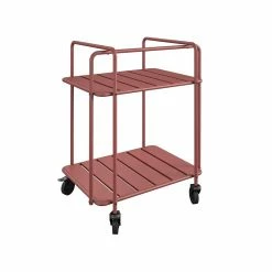 Top 10 🧨 COSCO Novogratz Poolside Gossip Collection Penelope Outdoor/Indoor Cart In Persimmon 🔥 -Guest Chairs Sales 2474353 8 L