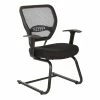 Best deal 👏 Office Star Air Grid Black Back Guest Chair With Fabric Seat And Cantilever Base 😉