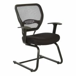 Best deal ๐ Office Star Air Grid Black Back Guest Chair With Fabric Seat And Cantilever Base ๐
