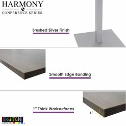 Brand new 🥰 Skutchi Designs Inc 8 Person Rectangular Conference Table T-Legs Harmony Series 7 Foot Asian Night 🌟 -Guest Chairs Sales 2477948 5 L