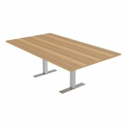 Discount 🎁 Skutchi Designs Inc 8 Person Rectangular Conference Table T-Legs Harmony Series 7 Foot Driftwood 😀