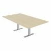 Budget 🔥 Skutchi Designs Inc 8 Person Rectangular Conference Table T-Legs Harmony Series 7 Foot Maple ❤️