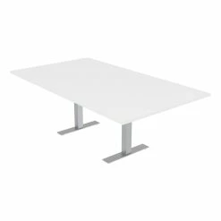 Brand new ⭐ Skutchi Designs Inc 8 Person Rectangular Conference Table T-Legs Harmony Series 7 Foot White ⌛