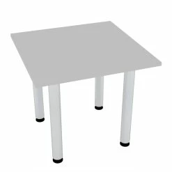 New 🧨 Skutchi Designs Inc 34 Small Square Conference Table Post Legs Engineered Wood Light Gray 👏