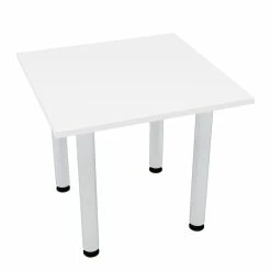 Buy 💯 Skutchi Designs Inc 34 Small Square Conference Table Post Legs Engineered Wood White ⭐
