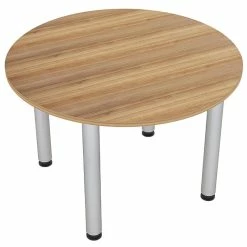 Guest Chairs Sales 3 Deals β¨ Skutchi Designs Inc 4 Person Round Conference Table Metal Post Legs 42 Driftwood βοΈ