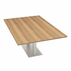 Best Sale 🤩 Skutchi Designs Inc 6 Person Wide Rectangular Conference Table 48X72 Square Metal Base Driftwood 🛒