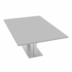 Budget 😍 Skutchi Designs Inc 6 Person Wide Rectangular Conference Table 48X72 Square Metal Base Light Gray 🔥