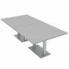 Best deal 😍 Skutchi Designs Inc Large 8 Rectangular Conference Table 8 Person Square Metal Base Light Gray ❤️