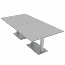Best deal ๐ Skutchi Designs Inc Large 8 Rectangular Conference Table 8 Person Square Metal Base Light Gray โค๏ธ