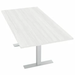 Brand new ๐ Skutchi Designs Inc 36X72 Rectangular Conference Table 6 Person Laminate Top T-Feet White Cypress โ๏ธ