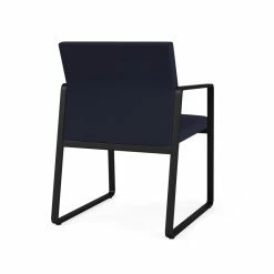 Hot Sale ✨ Lesro Gansett Modern Fabric Guest Chair In Black/Open House Navy ⭐ 5 Hot Sale ✨ Lesro Gansett Modern Fabric Guest Chair In Black/Open House Navy ⭐ -Guest Chairs Sales 2479058 2 L