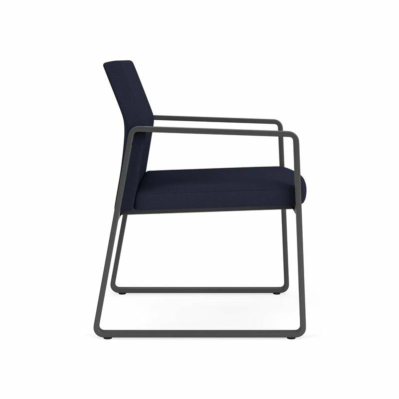 Deals ⭐ Lesro Gansett Modern Fabric Guest Chair In Charcoal/Open House Navy ⌛ 2 Deals ⭐ Lesro Gansett Modern Fabric Guest Chair In Charcoal/Open House Navy ⌛ - Image 2