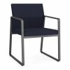 Deals ⭐ Lesro Gansett Modern Fabric Guest Chair In Charcoal/Open House Navy ⌛