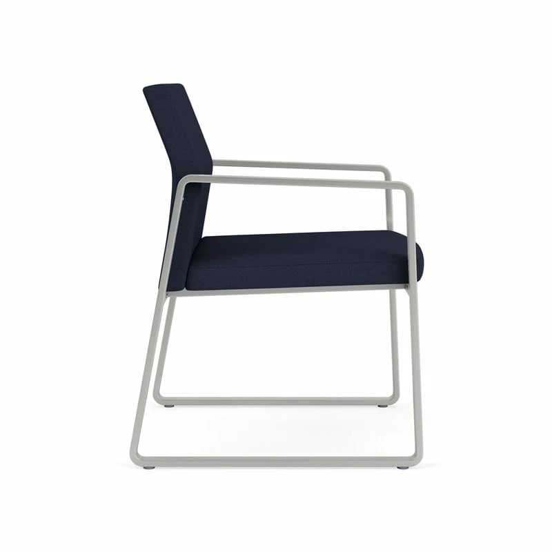 Hot Sale ๐ Lesro Gansett Modern Fabric Guest Chair In Silver/Open House Navy ๐ 2 Hot Sale ๐ Lesro Gansett Modern Fabric Guest Chair In Silver/Open House Navy ๐ - Image 2