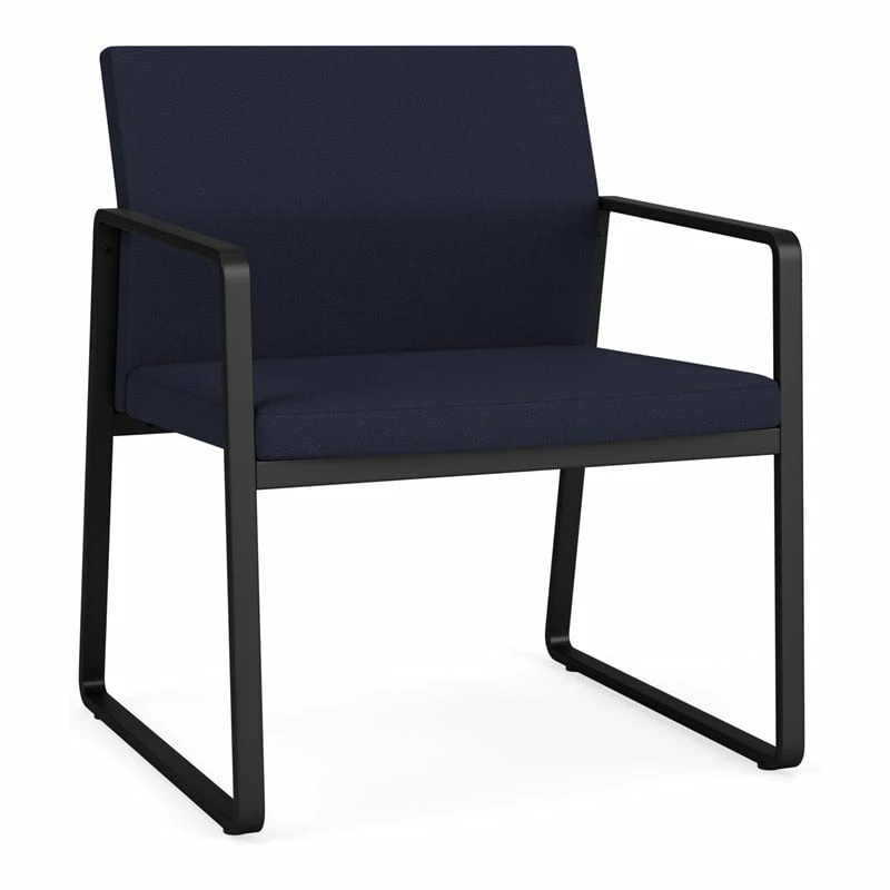 Discount โจ Lesro Gansett Modern Fabric Oversize Guest Chair In Black/Open House Navy ๐งจ 1 Discount โจ Lesro Gansett Modern Fabric Oversize Guest Chair In Black/Open House Navy ๐งจ