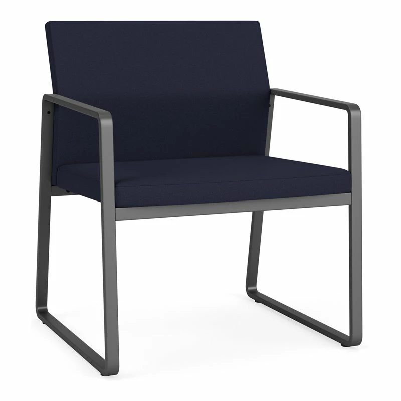 Best Pirce ๐ Lesro Gansett Modern Fabric Oversize Guest Chair In Charcoal/Open House Navy ๐ 1 Best Pirce ๐ Lesro Gansett Modern Fabric Oversize Guest Chair In Charcoal/Open House Navy ๐