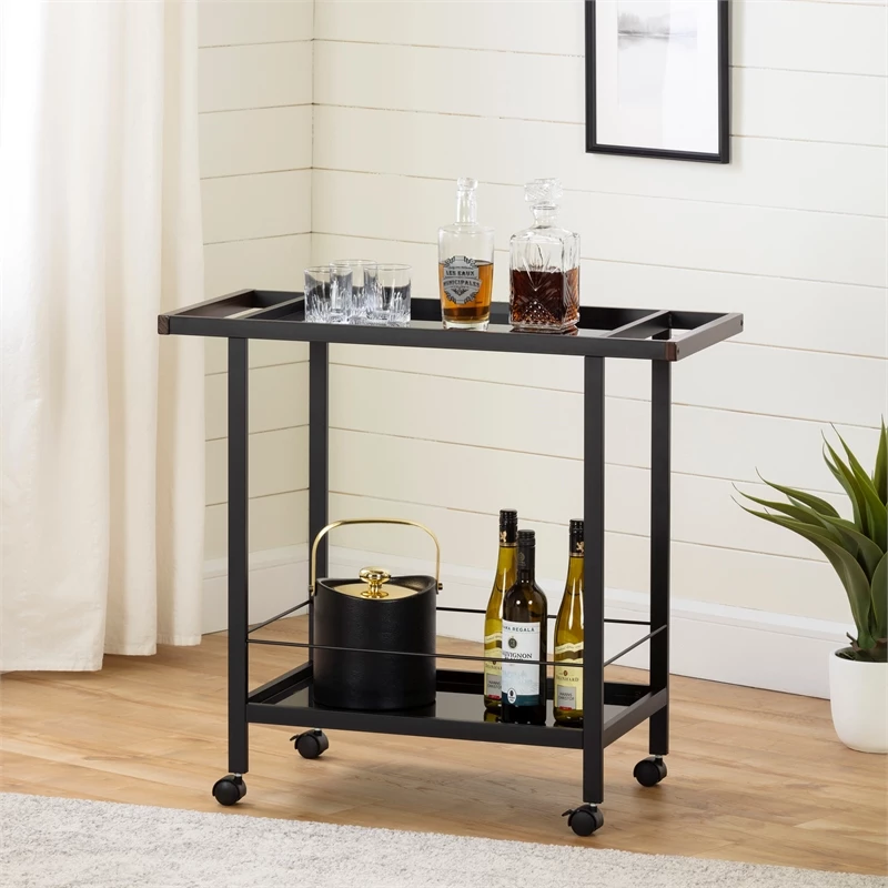 Best Sale π Pemberly Row Contemporary Metal Bar Cart In Black βοΈ 4 Best Sale π Pemberly Row Contemporary Metal Bar Cart In Black βοΈ - Image 4
