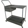 Buy 😀 TK Classics Metal/Wicker Outdoor Patio Bar Cart With Casters In Gray ⭐