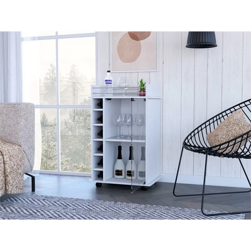 Outlet ๐ Tuhome Furniture TUHOME Dukat Bar Cart White Engineered Wood ๐ฅฐ 3 Outlet ๐ Tuhome Furniture TUHOME Dukat Bar Cart White Engineered Wood ๐ฅฐ - Image 3