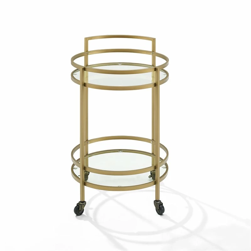 Best deal ๐ Crosley Furniture Bailey Modern Round Metal Bar Cart In Gold ๐คฉ 3 Best deal ๐ Crosley Furniture Bailey Modern Round Metal Bar Cart In Gold ๐คฉ - Image 3
