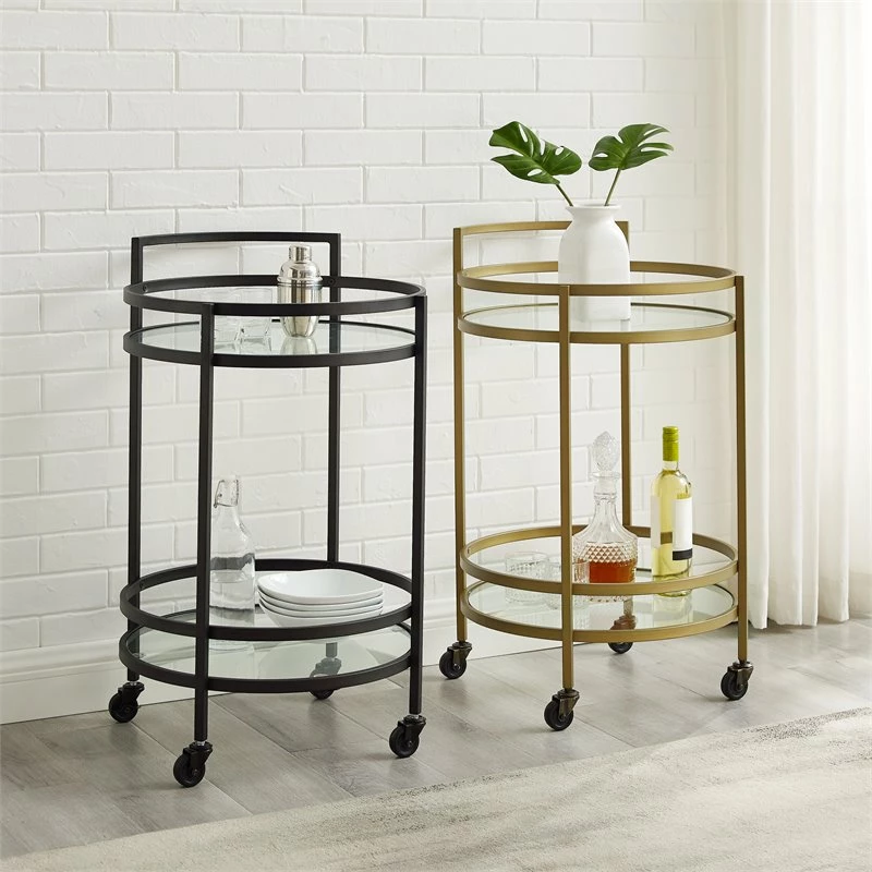 Best deal ๐ Crosley Furniture Bailey Modern Round Metal Bar Cart In Gold ๐คฉ 9 Best deal ๐ Crosley Furniture Bailey Modern Round Metal Bar Cart In Gold ๐คฉ - Image 9