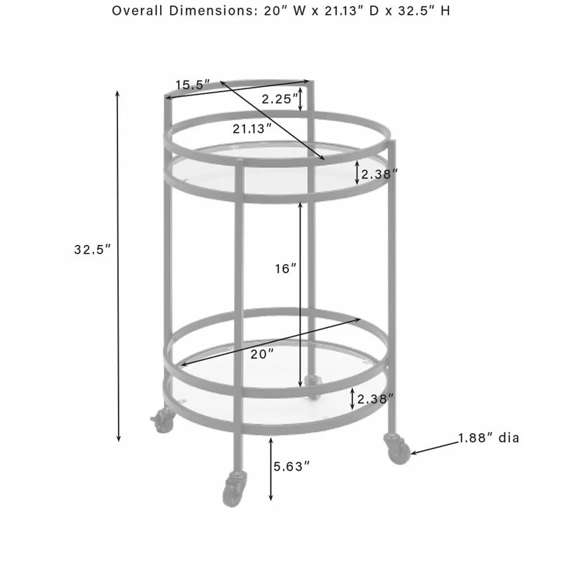 Best deal ๐ Crosley Furniture Bailey Modern Round Metal Bar Cart In Gold ๐คฉ 10 Best deal ๐ Crosley Furniture Bailey Modern Round Metal Bar Cart In Gold ๐คฉ - Image 10