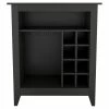 Best deal 🎉 FM FURNITURE Future Bar Cabinet Black Engineered Wood 🥰