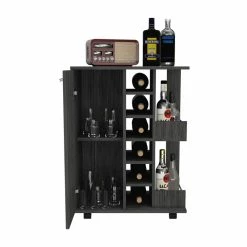 Wholesale 👍 Tuhome Furniture TUHOME Bar Cart With One Cabinet - Ash Engineered Wood - For Living Room 🎉 -Guest Chairs Sales 2503518 3 L