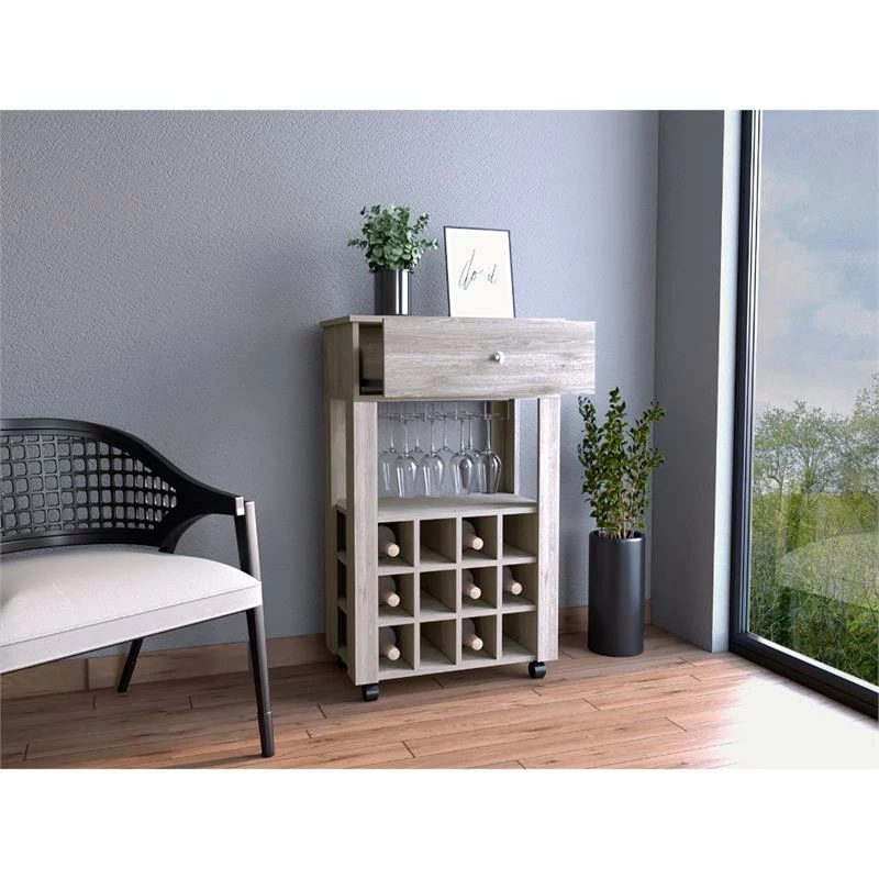 Best deal โญ Tuhome Furniture TUHOME Memphis Bar Cart - Gray Engineered Wood - For Living Room ๐ฏ 3 Best deal โญ Tuhome Furniture TUHOME Memphis Bar Cart - Gray Engineered Wood - For Living Room ๐ฏ - Image 3