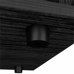 Discount 😍 Atlin Designs Modern Wood Bar Cart With One Cabinet In Smokey Oak Black ⌛ -Guest Chairs Sales 2503764 7 L